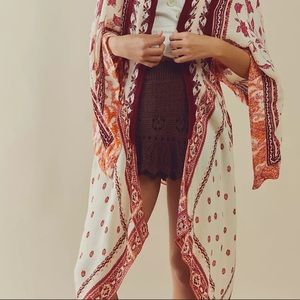 Free People Kimono boho bohemian shawl wrap
